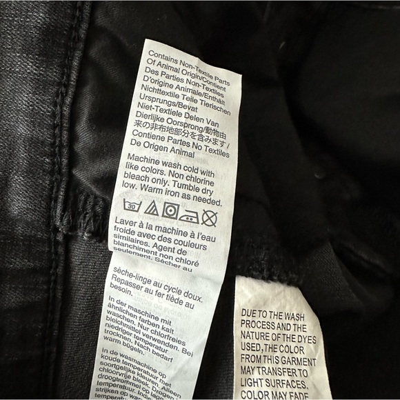 Madewell Black Skinny High-Rise Distressed Button-Fly Jeans Plus Size 35P - Picture 11 of 14